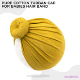 Compact and Stylish Baby Cap (Bun Yellow)